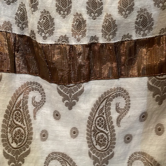 White and Gold Made in India Tunic/Dress - Picture 7 of 7